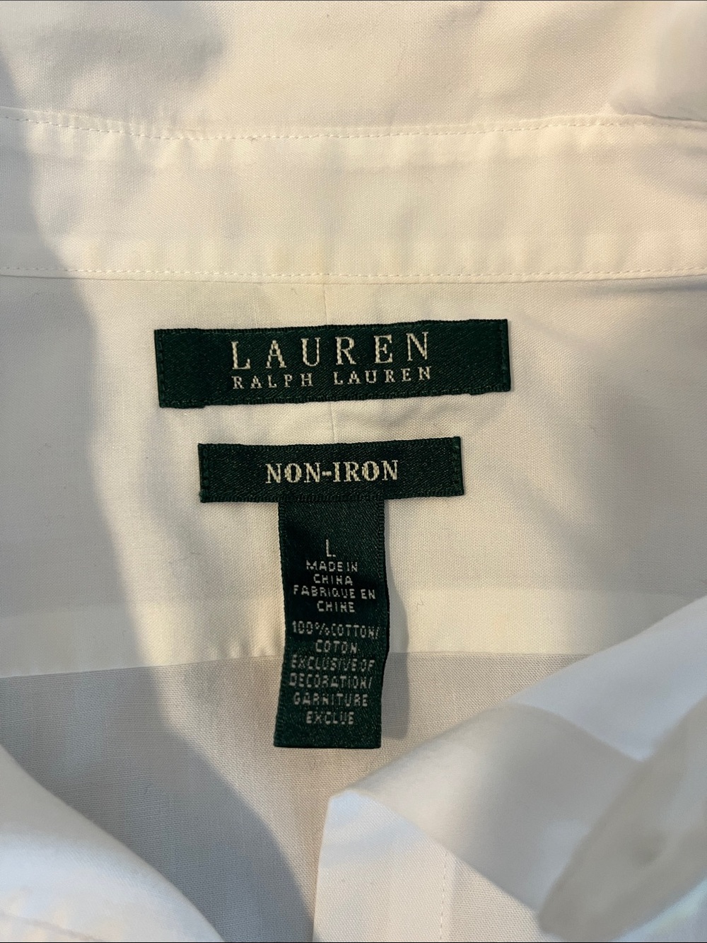 Lauren Ralph Lauren White Cotton Button-Front Blouse - Picture 6 of 8